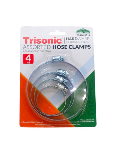 33408 - Trisonic. L-Assorted Hose Clamp. ( TS-HW8818 ) - Box:  - Loc: A1