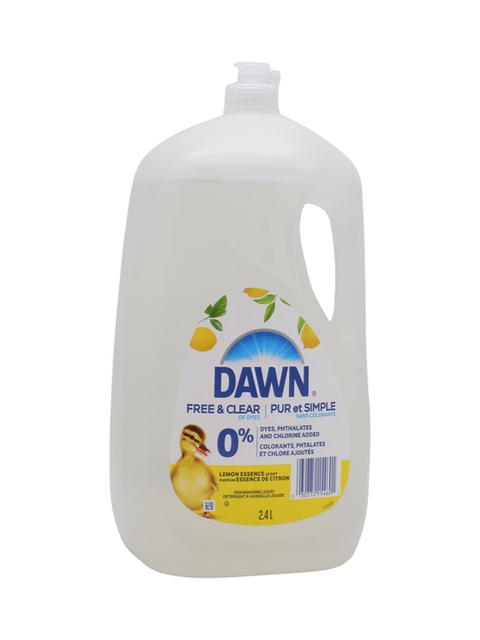 33477 - Dawn Dishwashing Liquid Ultra, Free & Clear  - 2.4 L  (Case of 6) - Box:  - Loc: H5