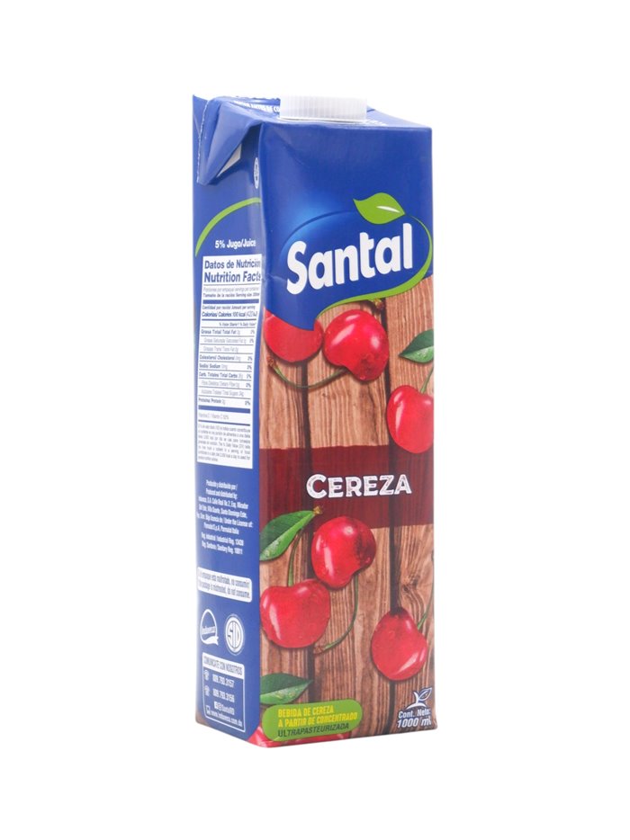 33488 - Santal Cherry Juice - 1 Lt. (Pack of 12) - Box:  - Loc: F1