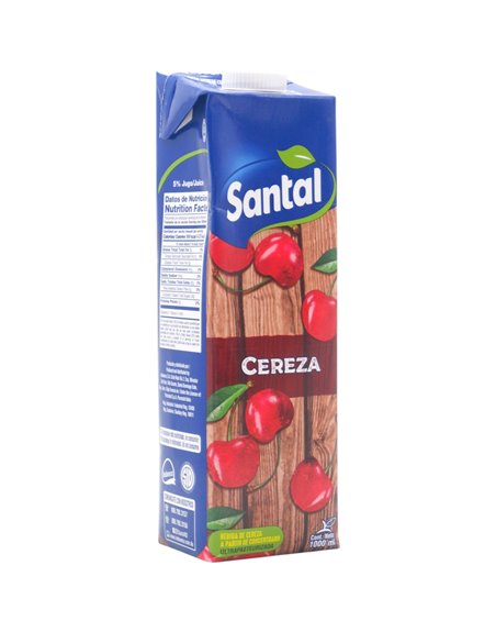 33488 - Santal Cherry Juice - 1 Lt. (Pack of 12) - Box:  - Loc: F1