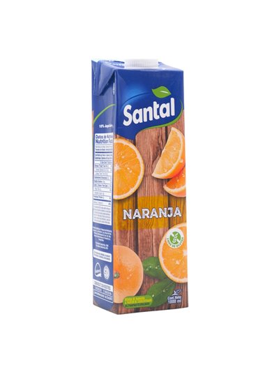 33489 - Santal Orange Juice - 1 Lt. (Pack of 12) - Box:  - Loc: F1