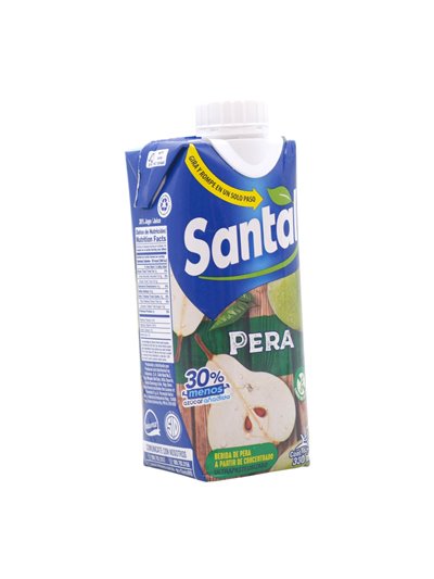33491 - Santal Juice Pear - 330ml (Pack of 18) - Box:  - Loc: F2