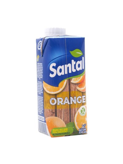 33493 - Santal Juice Orange - 330ml (Pack of 18) - Box:  - Loc: F2