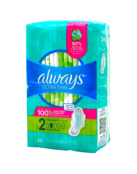 33540 - Always Ultra Thin Size 2 - 3 x 32's 97020 - Box:  - Loc: E3