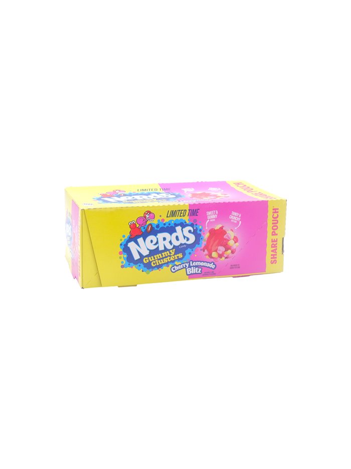 33568 - Nerds Gummy Clusters. Cherry Lemonade Blitz - 3 fl. oz. (12 Pkg) - Box:  - Loc: L10