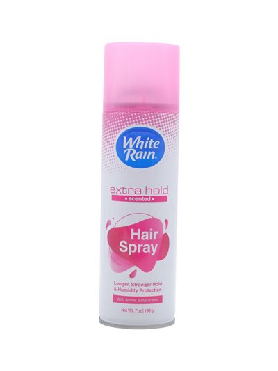 33587 - White Rain Hair Spray. Extra Hold (Scented) - 7 oz.  (Case of 12) - Box:  - Loc: K9