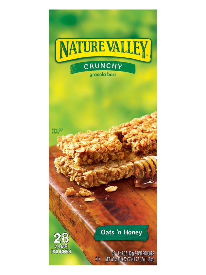 10772 - Nature Valley Crunchy, Oats & Honey - (28 Packs) - Box:  - Loc: L3