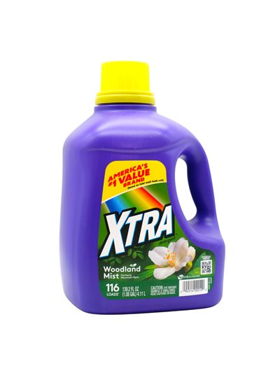 33633 - Xtra Laundry Detergent, Woodland Mist - 139 fl. oz. (Case of 4) - Box:  - Loc: C11