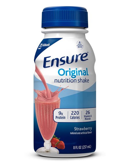 11049 - Ensure Strawberry, 8 fl. oz. - (24 Pack) - Box:  - Loc: F1