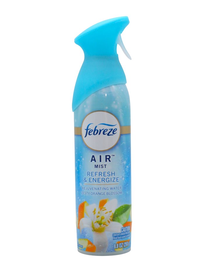 33741 - Febreze Air Spray. Refresh & Energize (Orange Blossom) - 8.8oz. (Case of 6) - Box:  - Loc: I7