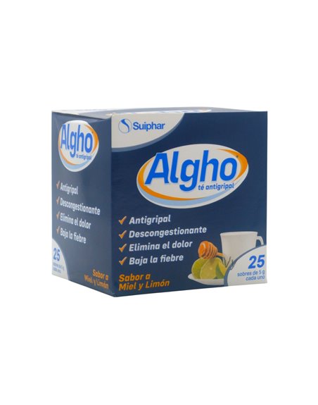 33808 - Algho Te Antigripal (Blue. Limon y Miel. - 25ct - Box:  - Loc: K3