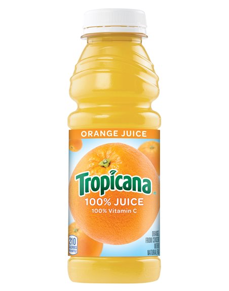 11380 - Tropicana Juice Orange, 16 fl oz - 12 Pack - Box:  - Loc: D1