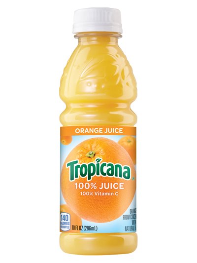 11385 - Tropicana Juice Orange, 10 fl oz - 24 Pack - Box:  - Loc: D5