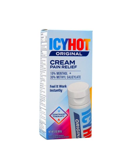 34076 - Icy Hot Pain Relief Cream - 3 oz. - Box:  - Loc: K1