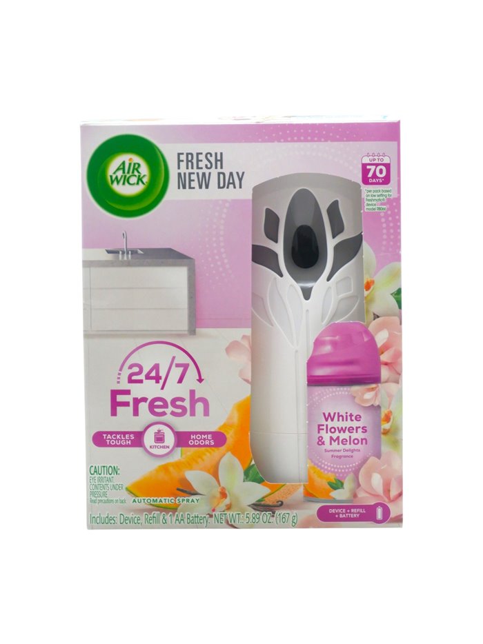 34130 - Air Wick Freshmatic Refill Can, White Flowers & Melons - 167g. (Case of 4) - Box:  - Loc: I6