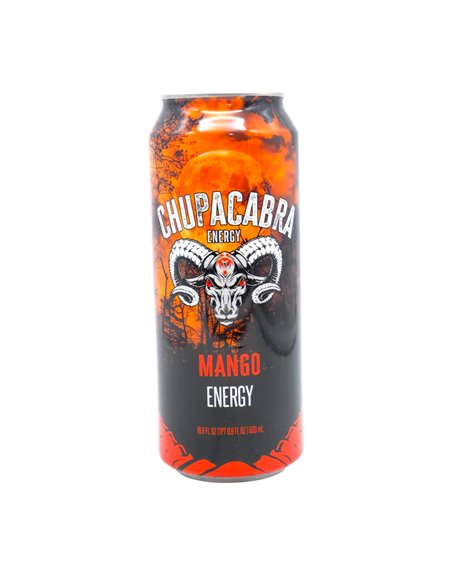 34198 - Chupacabra Energy Drink. Mango. 12ct/500 ml . ( Case of 12) - Box:  - Loc: 