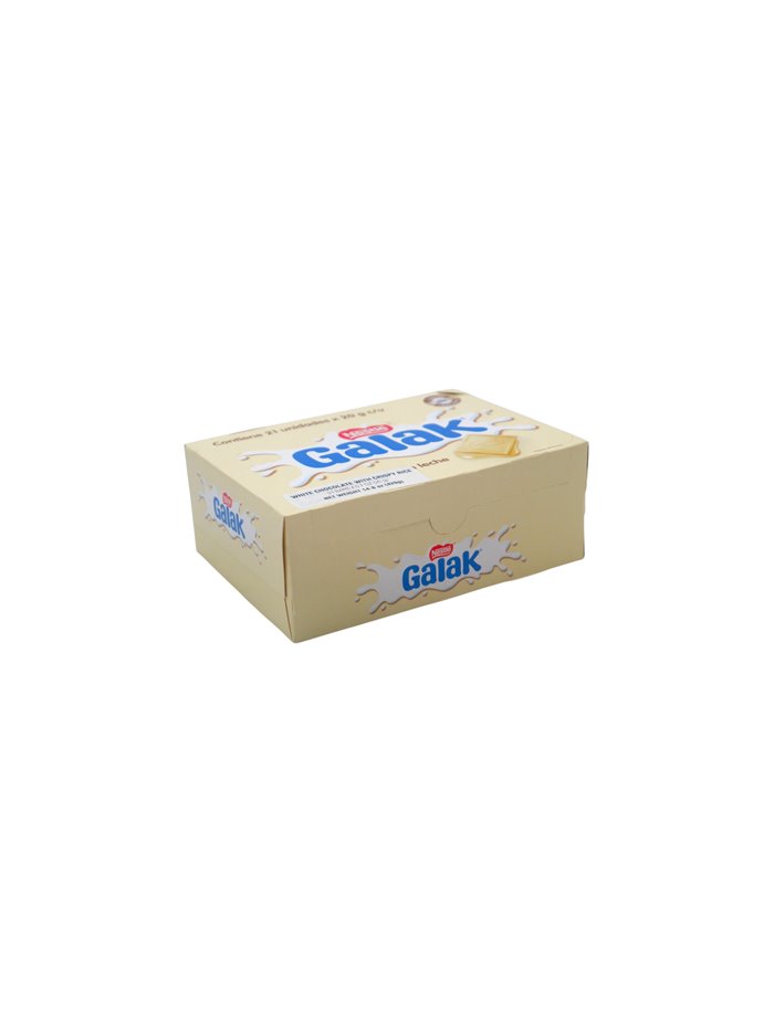 34214 - Nestle Galak. White Chocolate W/ Crispy Rice. 0.7oz - 21ct. (Case of 4) - Box:  - Loc: M7