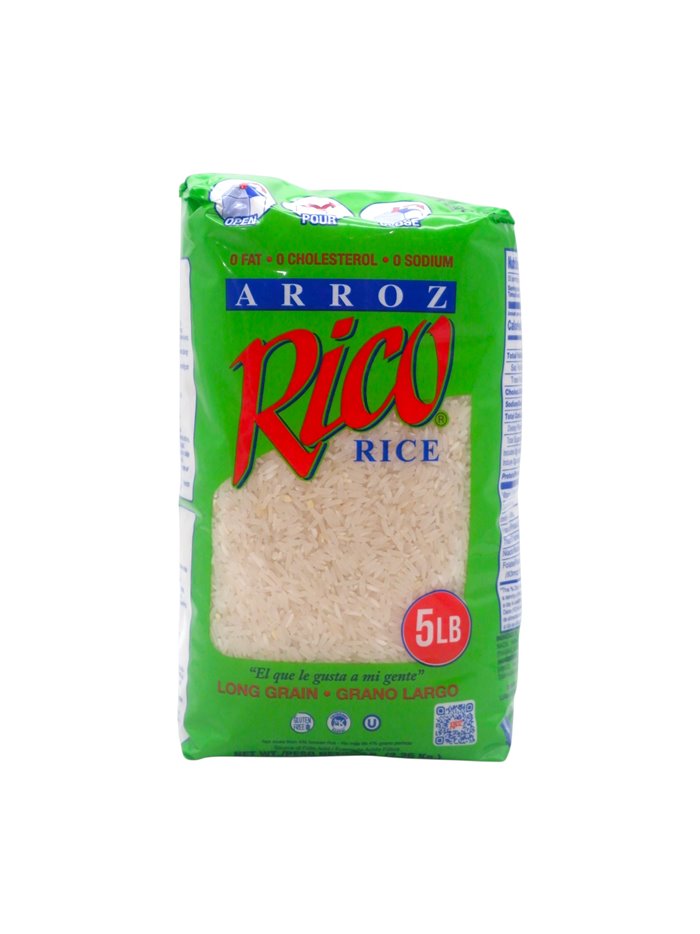 34229 - Rico. Long Grain Rice- 5Lb. (Pkg of 4) - Box:  - Loc: R2