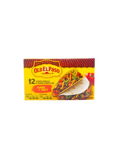34230 - Old El Paso. Hard & Soft Taco Shells 7.4oz -  12ct - Box:  - Loc: 