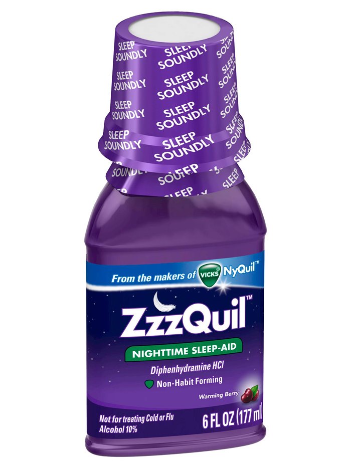 11811 - Vicks ZzzQuil Nighttime Sleep Aid - 6 fl. oz. - Box:  - Loc: K4