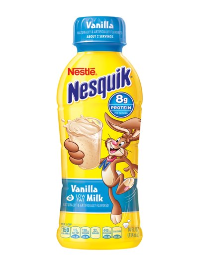 12313 - Nesquik Liquid Vanilla - 14 fl. oz. (12 Packs) - Box:  - Loc: E6