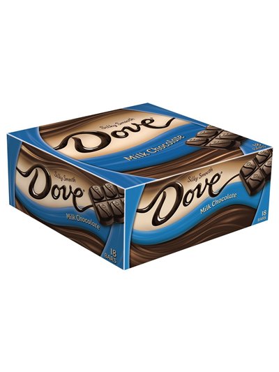 12336 - Dove Milk Chocolate Silky Smooth - 18 Bars - Box:  - Loc: M9