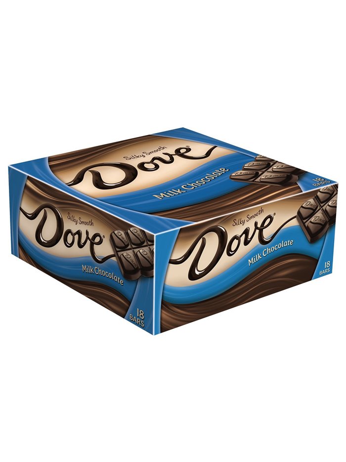 12336 - Dove Milk Chocolate Silky Smooth - 18 Bars - Box:  - Loc: M9