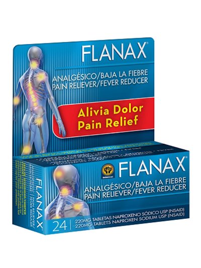 13600 - Flanax Pain Reliever - 24ct - Box:  - Loc: K1