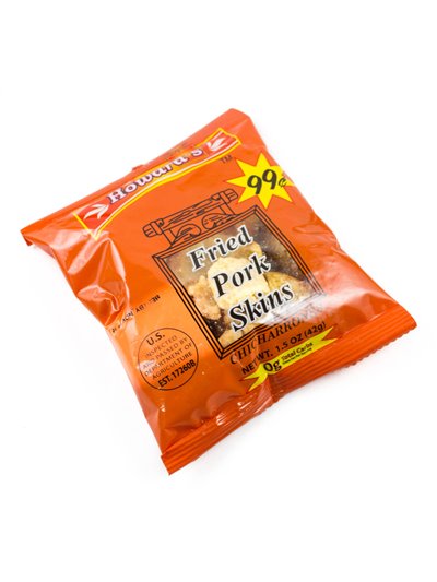 13789 - Howard's Fried Pork Skins 99¢ - 1.5 oz. - Box:  - Loc: P3