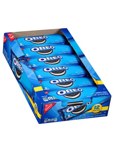 13800 - Oreo Cookies Single Pack - 2.4 oz. (12 Packs) - Box:  - Loc: N8