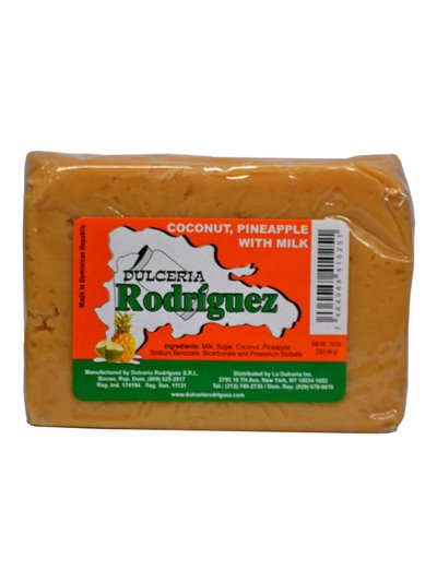 14206 - Dulceria Rodriguez Coconut, Pineapple W/Milk - 10 oz. - Box:  - Loc: C.J.3