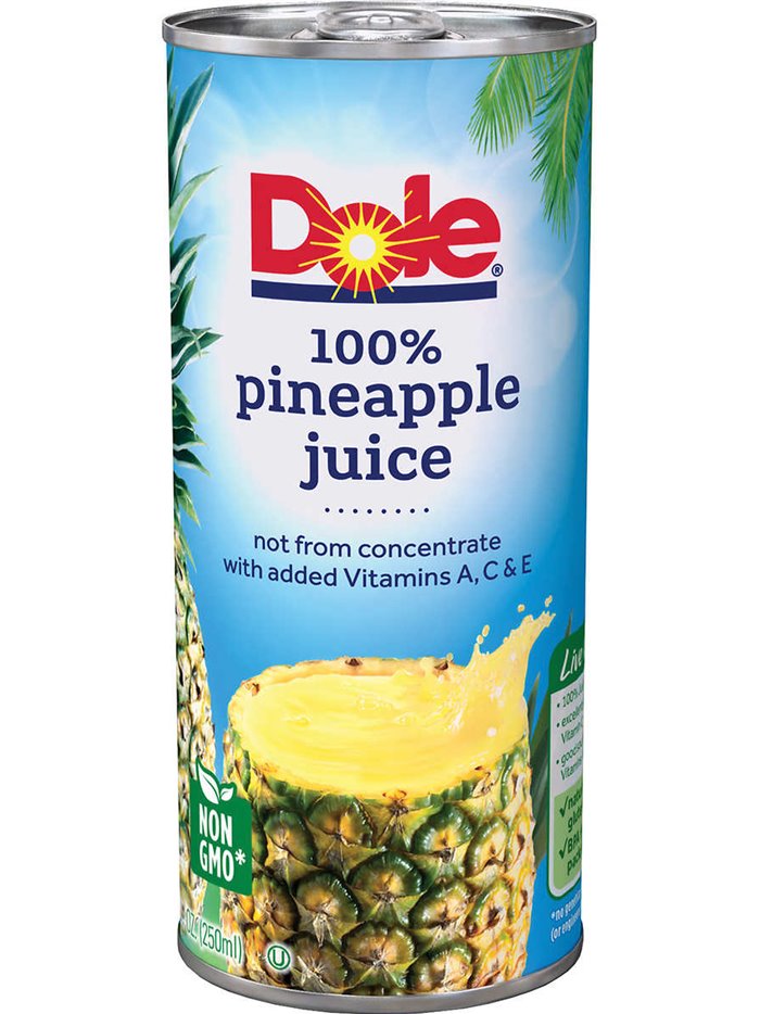 14723 - Dole Pineapple Juice - 8 fl. oz. (Case of 24) - Box:  - Loc: F11