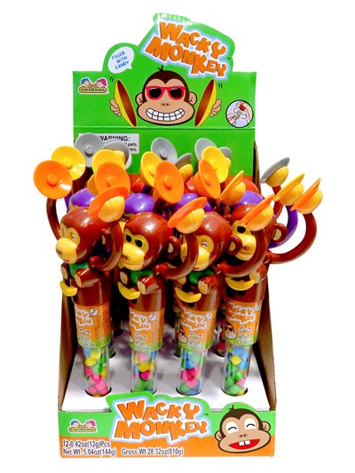 14888 - Kidsmania Wacky Monkey - 12 Count - Box:  - Loc: L7