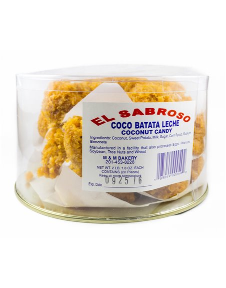 15464 - Sweet Coco Bakery, Coco Batata Leche - 2 oz. (25 Count) - Box:  - Loc: Q1