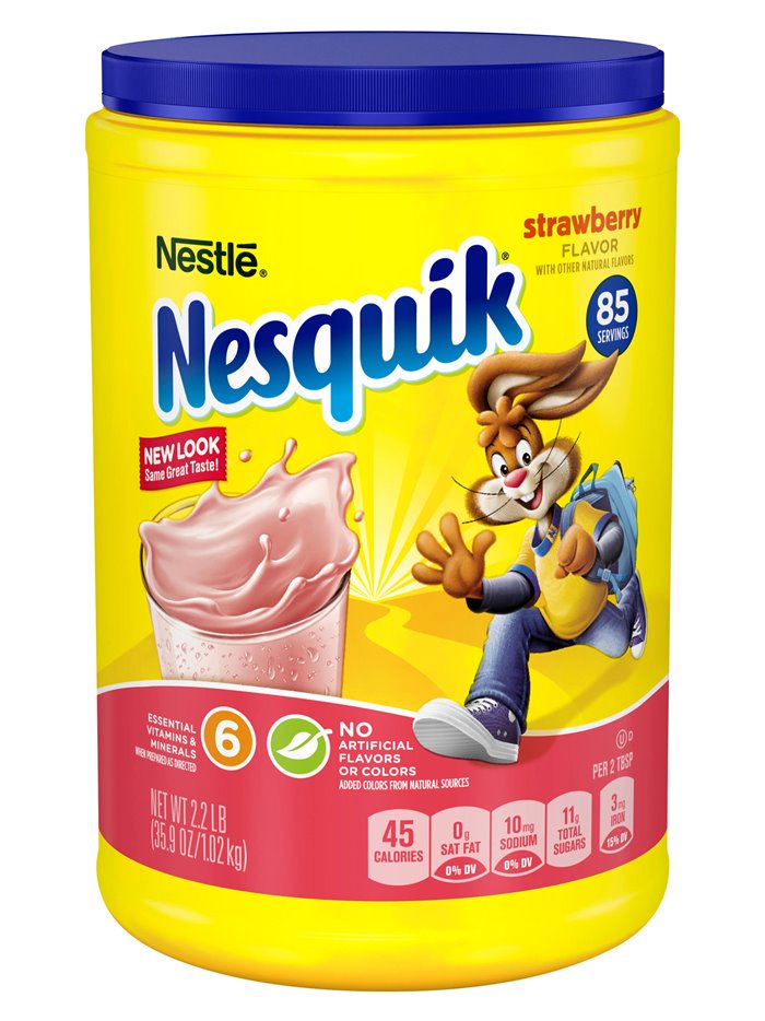 15469 - Nesquik Powder Strawberry - 41.9 oz (Case of 6) - Box:  - Loc: G2