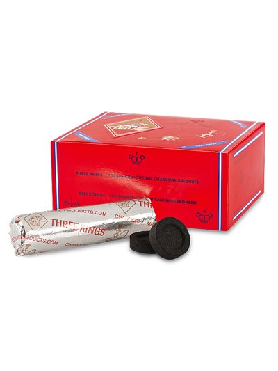 15500 - Three Kings Charcoal Small - 100ct - Box:  - Loc: P0