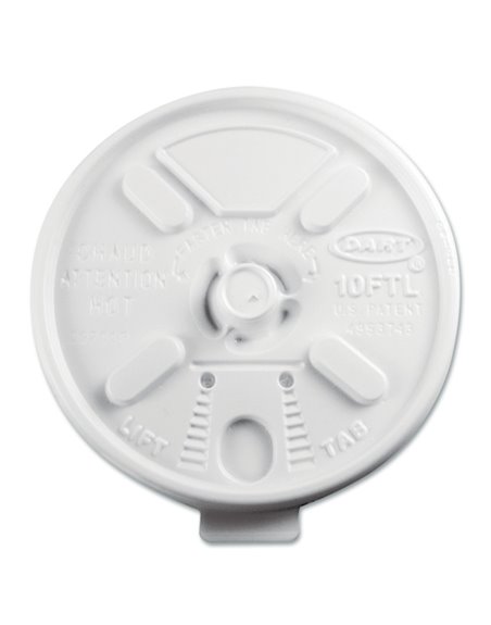 10513 - Hot Cup Lids, 12oz/16oz/20oz - 1000ct - Box:  - Loc: Q4