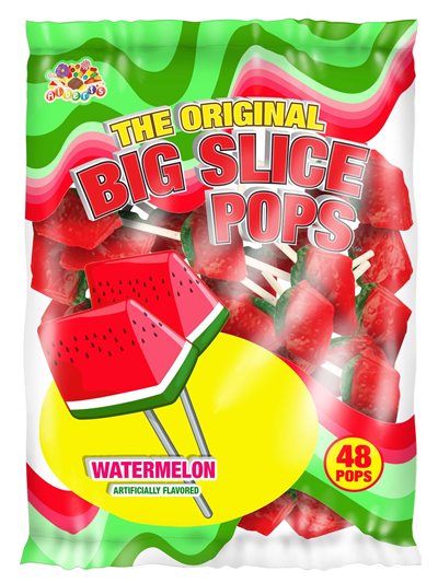 1062 - Big Slice Pops Watermelon - 48ct - Box:  - Loc: M7