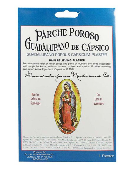 3526 - Parcho Poroso Guadalupano - 1ct. (Case of 144) - Box:  - Loc: L0