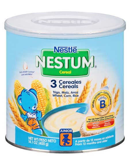 11536 - Nestle Nestum 3 Cereals - 14.1 oz. - Box:  - Loc: F0