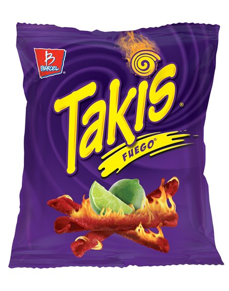 13390 - Barcel Takis Fuego Hot - 4 - 3.25 oz (Case of 20) - Box:  - Loc: P1