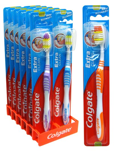 12261 - Colgate Toothbrush, Extra Clean - (Pack of 12) - Box:  - Loc: K8