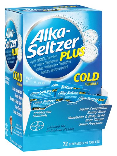 15799 - Alka - Seltzer Plus Cold - 72ct - Box:  - Loc: K1