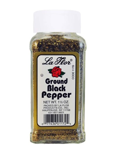 15853 - La Flor Ground Black Pepper, 2 oz. - (Pack of 12) - Box:  - Loc: R10
