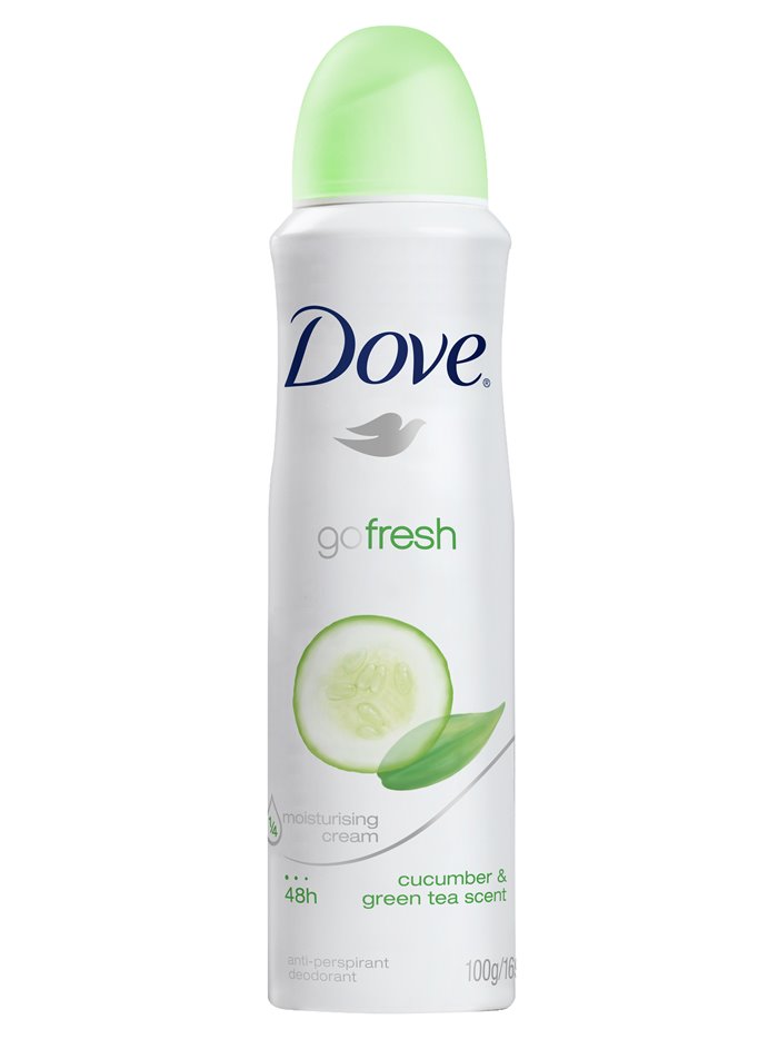 15868 - Dove Deodorant Spray, Go Fresh Cucumber & Green Tea - 150ml - Box:  - Loc: I7