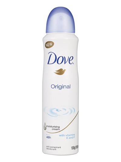 15870 - Dove Deodorant Spray, Original - 150ml. (Case of 12) - Box:  - Loc: K8