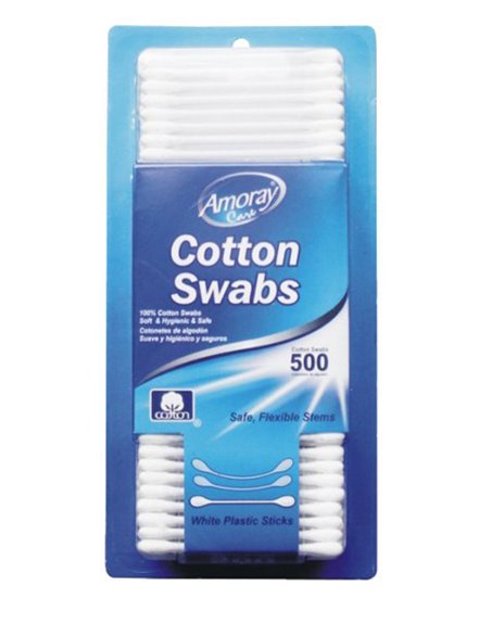 15891 - Cotton Swabs - 500ct - Box:  - Loc: J3