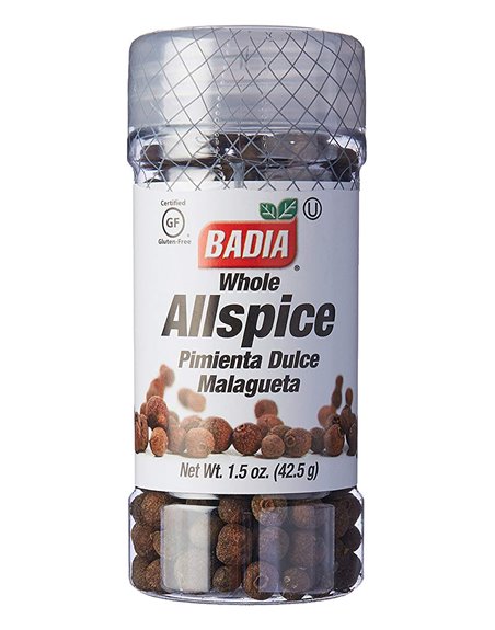 15896 - Badia Whole Allspice - 1.5 oz. (Pack of 8) - Box:  - Loc: S10