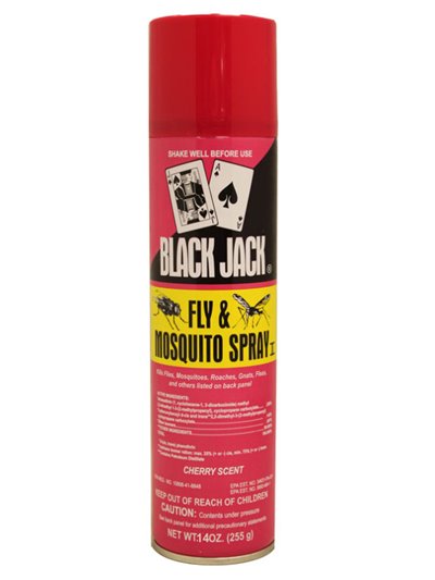 14253 - Black Jack Fly & Mosquito Spray, 17.5 oz. - Box:  - Loc: I9