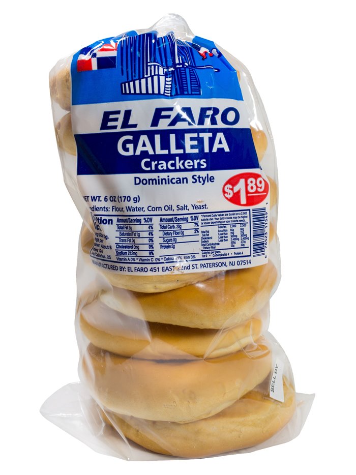 16060 - El Faro Galleta Original (Regular Crackers) - 6oz. (Case of 12) - Box:  - Loc: Q2